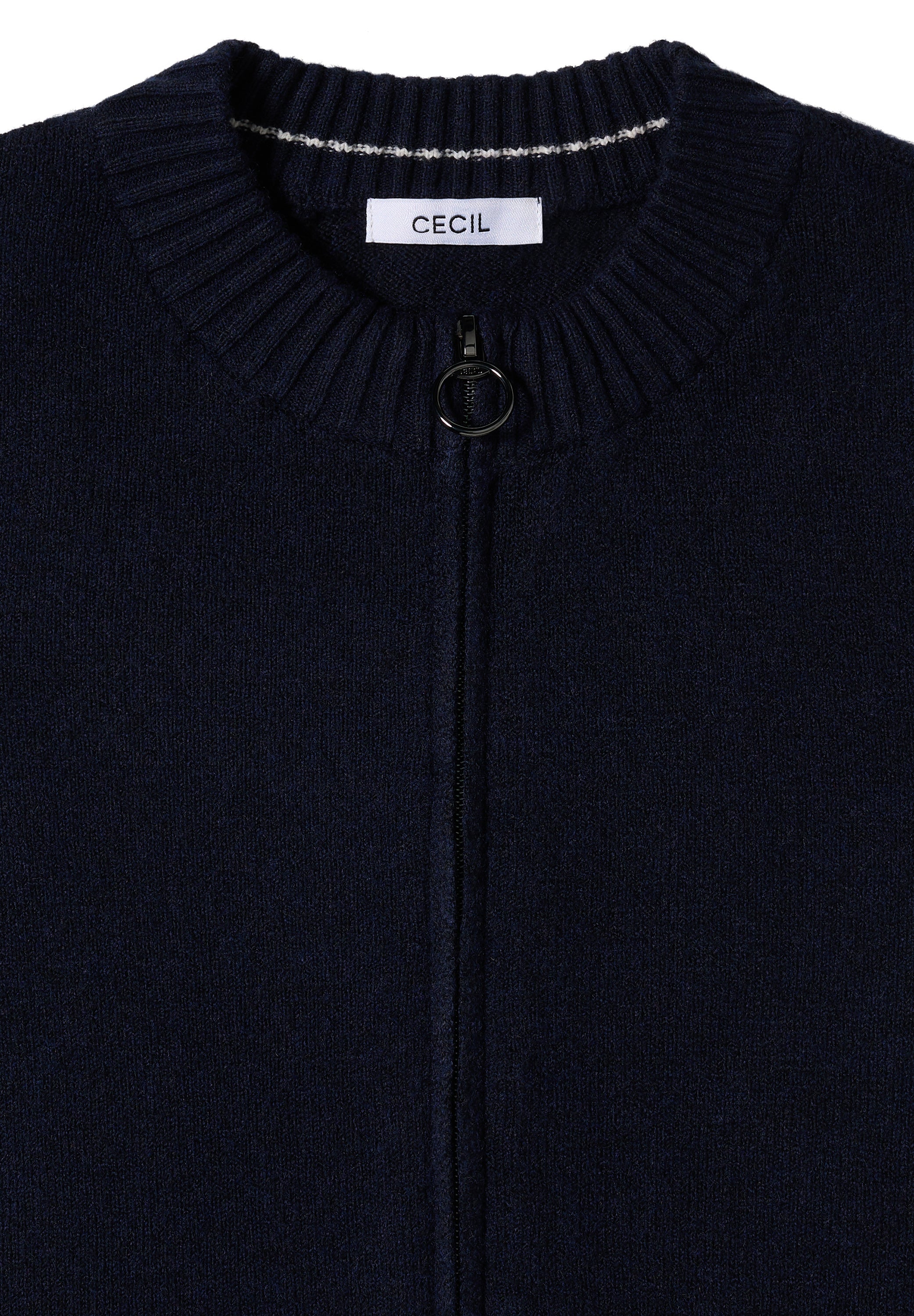 Strickjacke aus Baumwollmix - 16831 urban dark blue - Blau