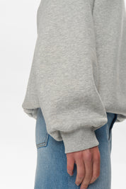 Sweatshirt oversized aus Baumwollmix - 0510 - Grau