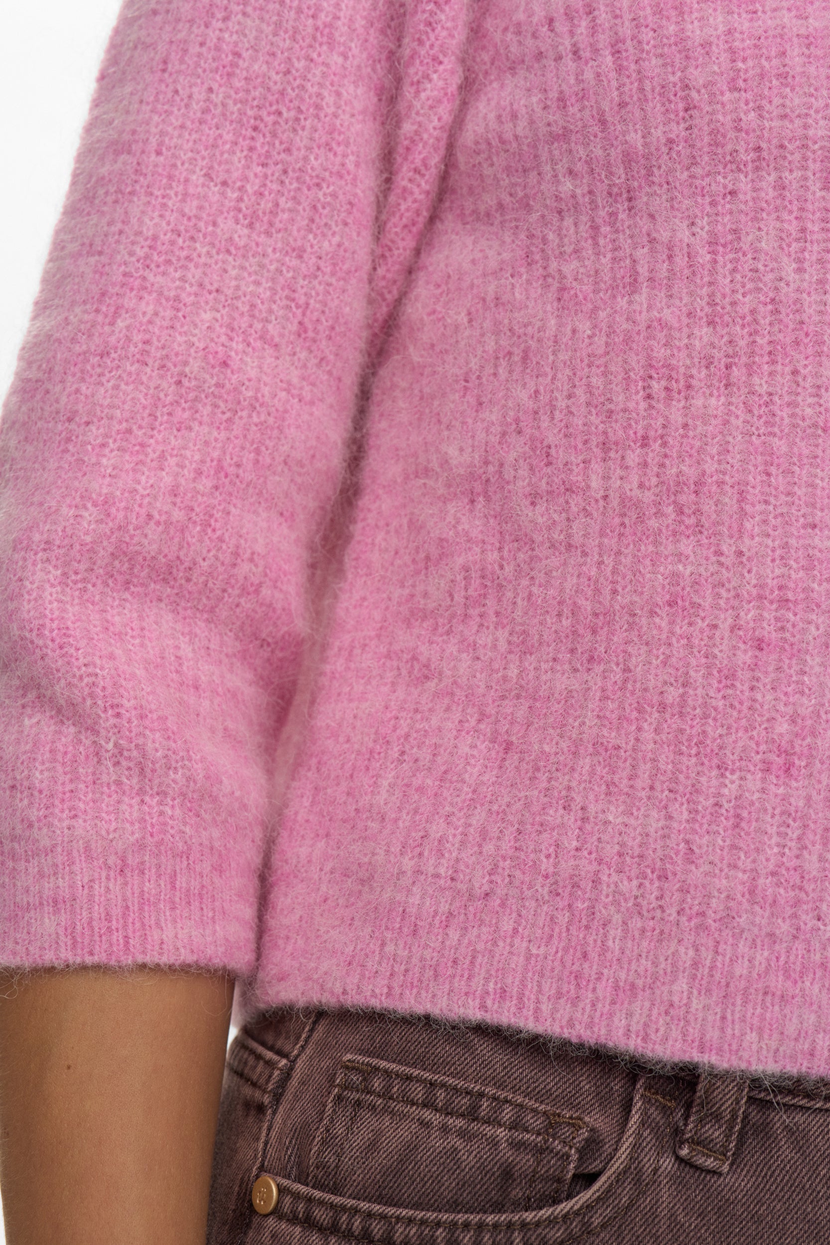 Strickpullover aus Wollmix - 2535 - Rosa
