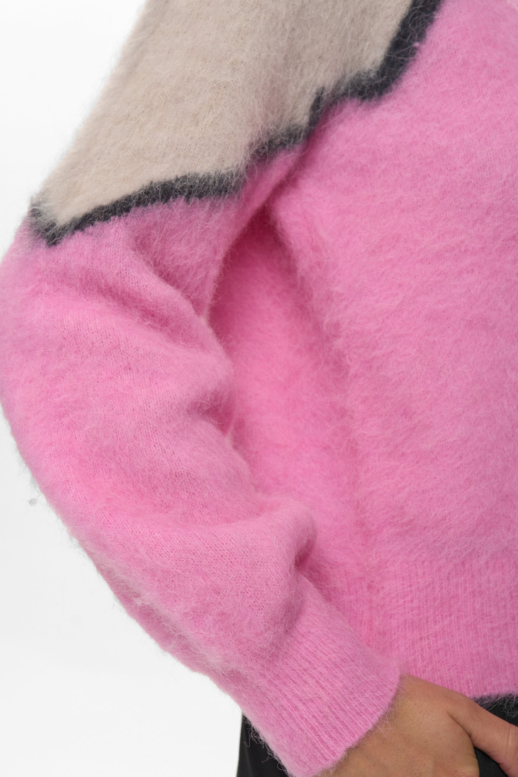 Strickpullover aus Wollmix - 2535 - Rosa