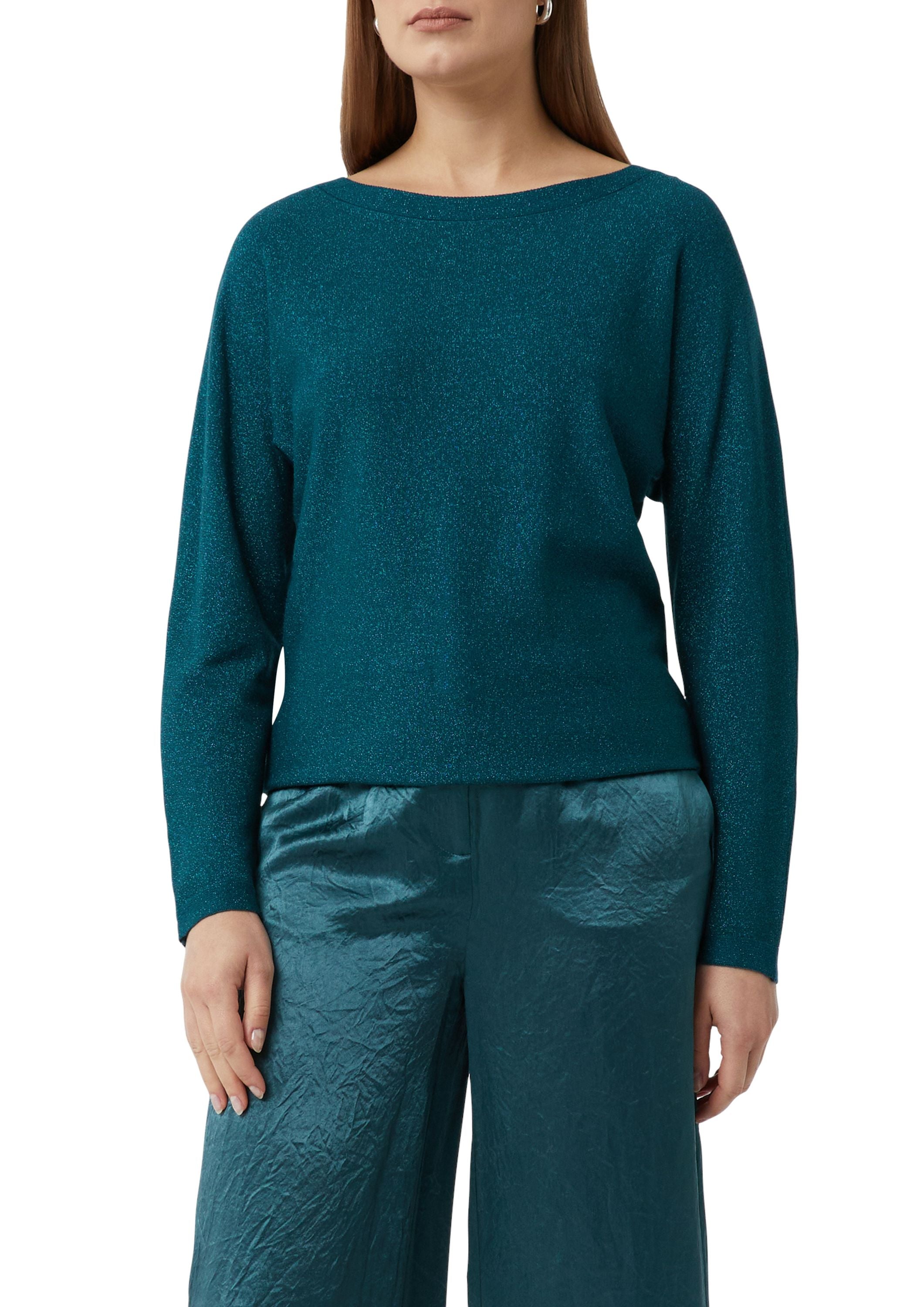 Strickpullover aus Viskosemix - 6923-BLUE GREEN - Grün