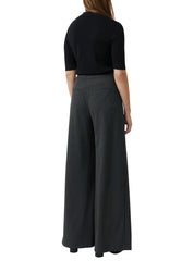 Strickpullover aus Viskosemix - 9999-GREY/BLACK - Schwarz