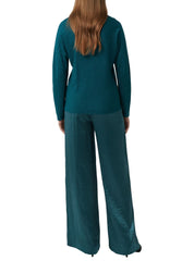 Strickpullover aus Viskosemix - 6923-BLUE GREEN - Grün