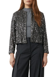 Pailletten-Blazer - 95L9-GREY/BLACK - Grau