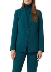 Blazer aus Crêpe - 6923-BLUE GREEN - Türkis