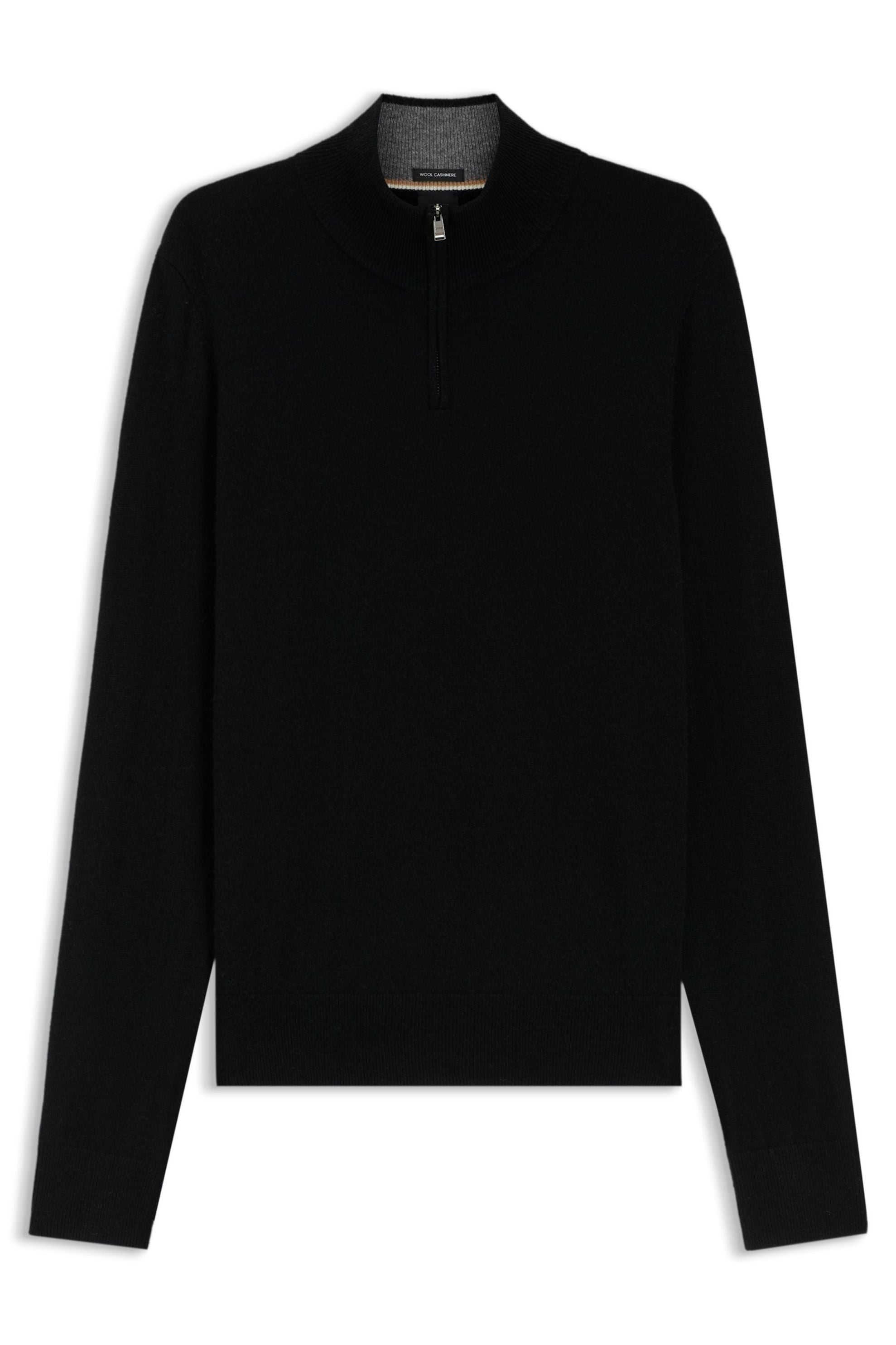 Strickpullover aus Schurwolle - 001-Black - Schwarz