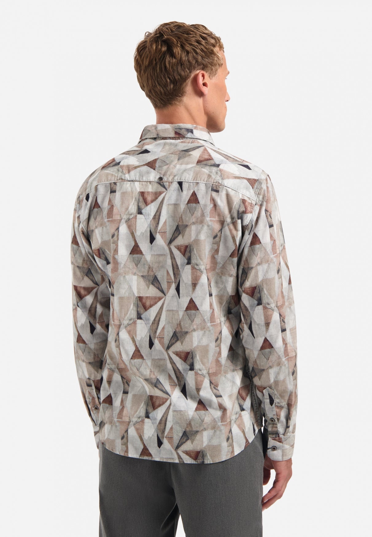 Hemd Regular Fit - 044-Taupe - Grün