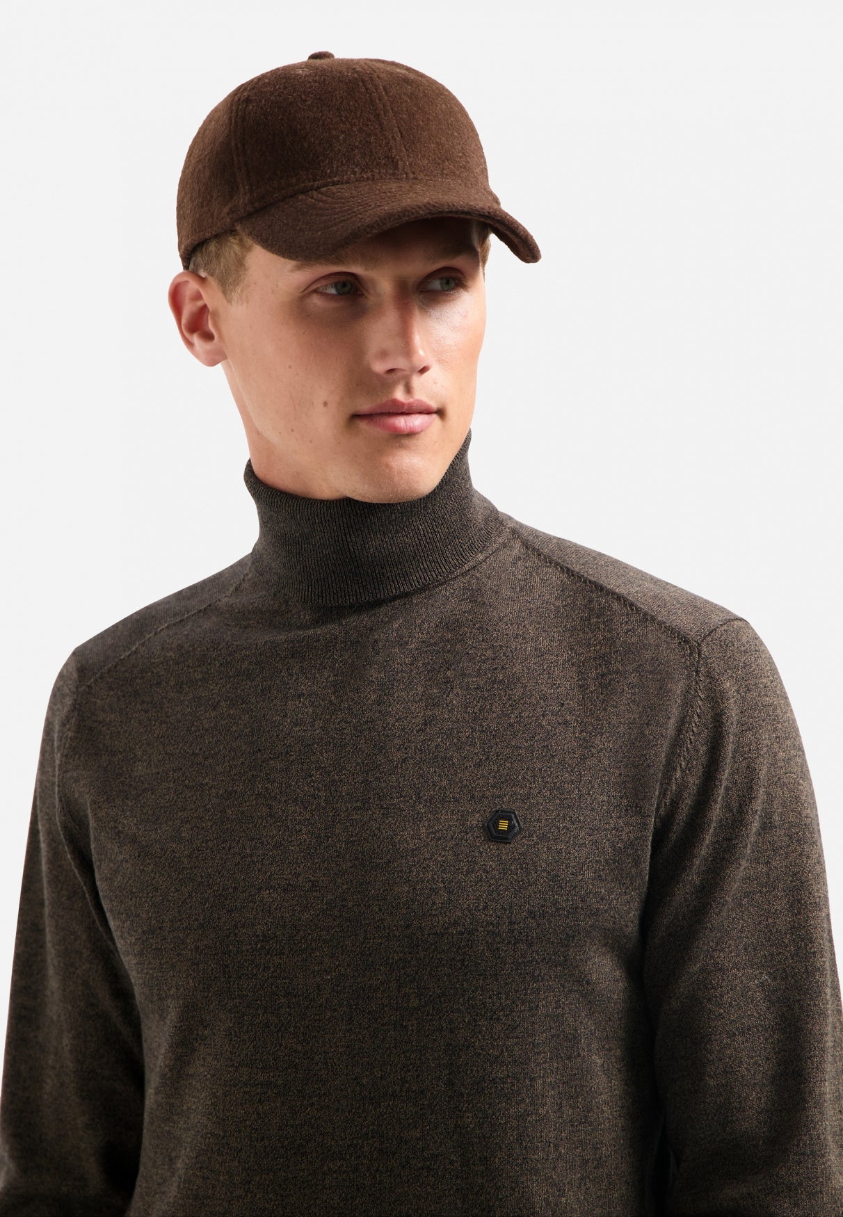 Rollkragenpullover - 044-Taupe - Braun
