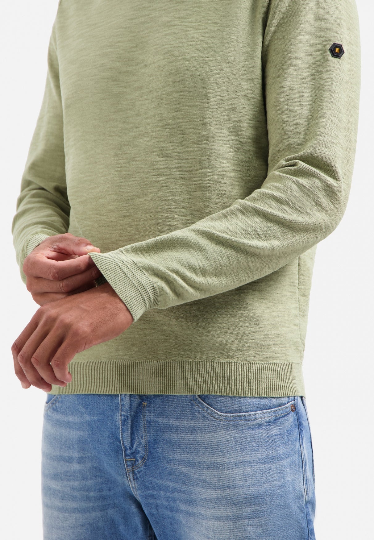 Pullover aus Baumwolle - 197-Light Moss - Grün