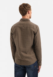 Jacquard Hemd Regula Fit - 044-Taupe - Braun