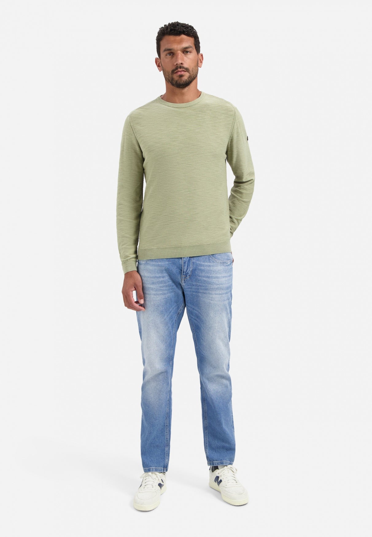 Pullover aus Baumwolle - 197-Light Moss - Grün