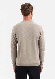 Pullover aus Baumwolle - 018-Clay - Beige