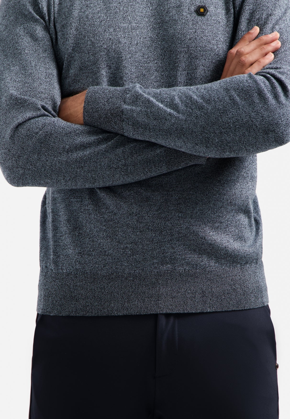 Rollkragenpullover - 138-Dusty Blue - Grau