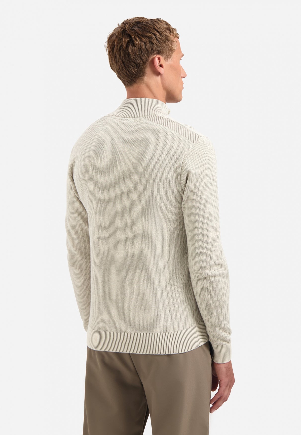 Strickpullover aus Baumwolle - 013-Kit - Beige