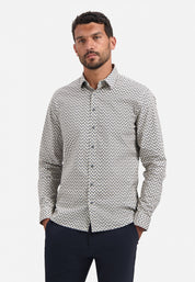 Hemd Regular Fit - 010-White - Beige