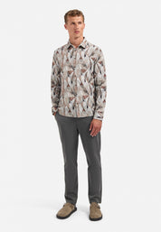 Hemd Regular Fit - 044-Taupe - Grün