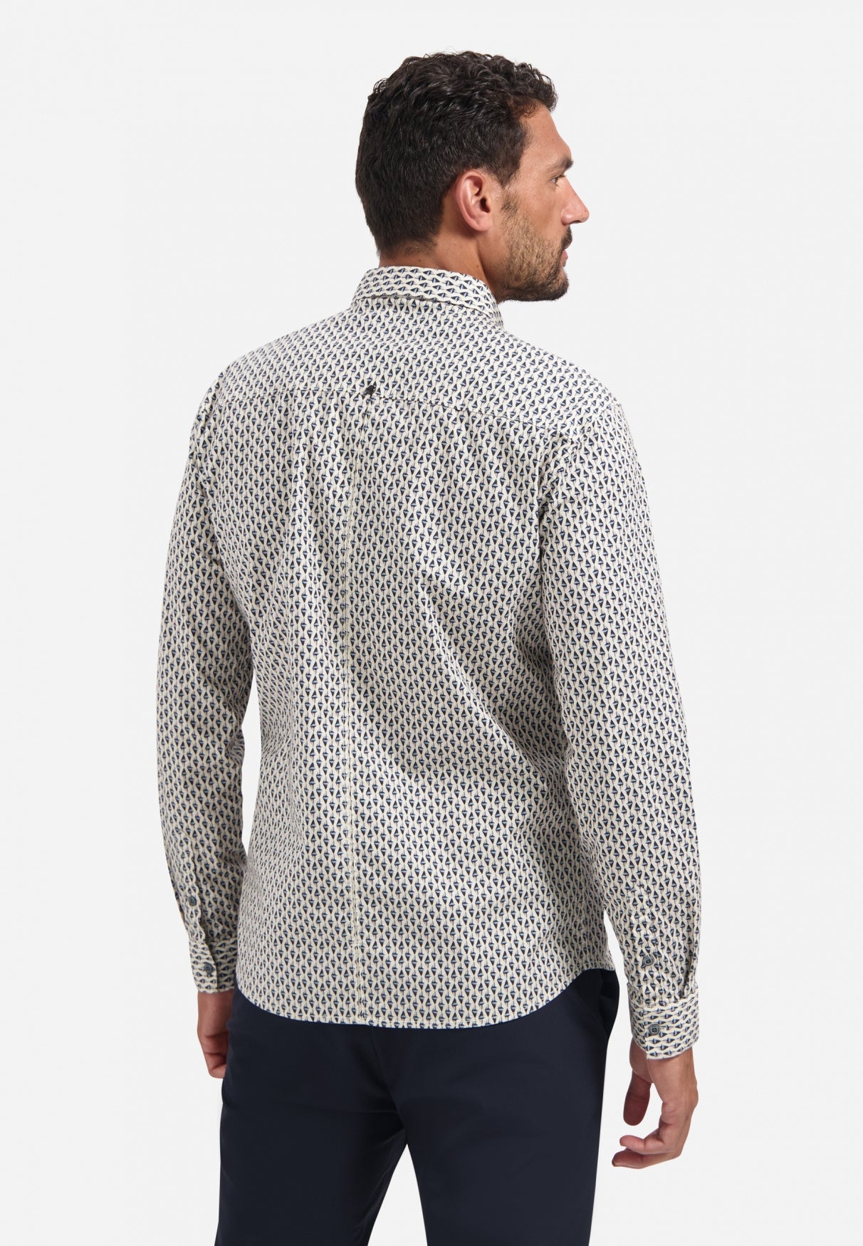 Hemd Regular Fit - 010-White - Beige
