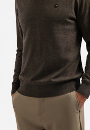 Rollkragenpullover - 044-Taupe - Braun