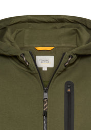 Sweatshirtjacke aus Baumwollmix - 37-Forest Green - Grün