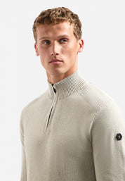 Strickpullover aus Baumwolle - 013-Kit - Beige