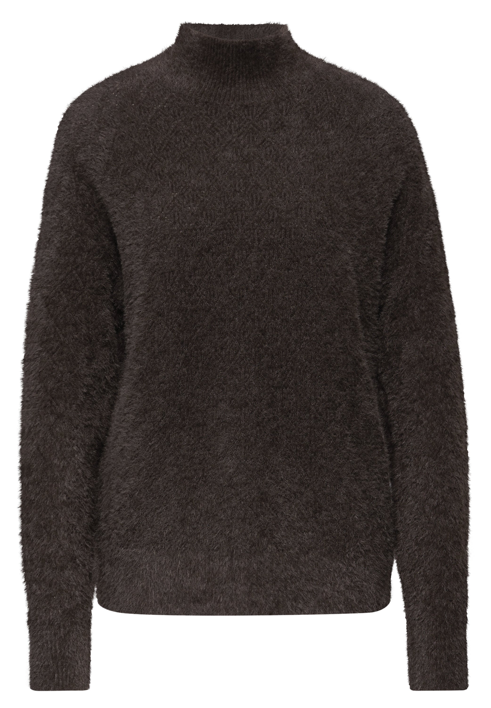 Pullover aus Federgarn - 16866-deep roast brown - Braun