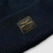 Strickmütze aus Baumwollmix - 5281-Salute - Blau