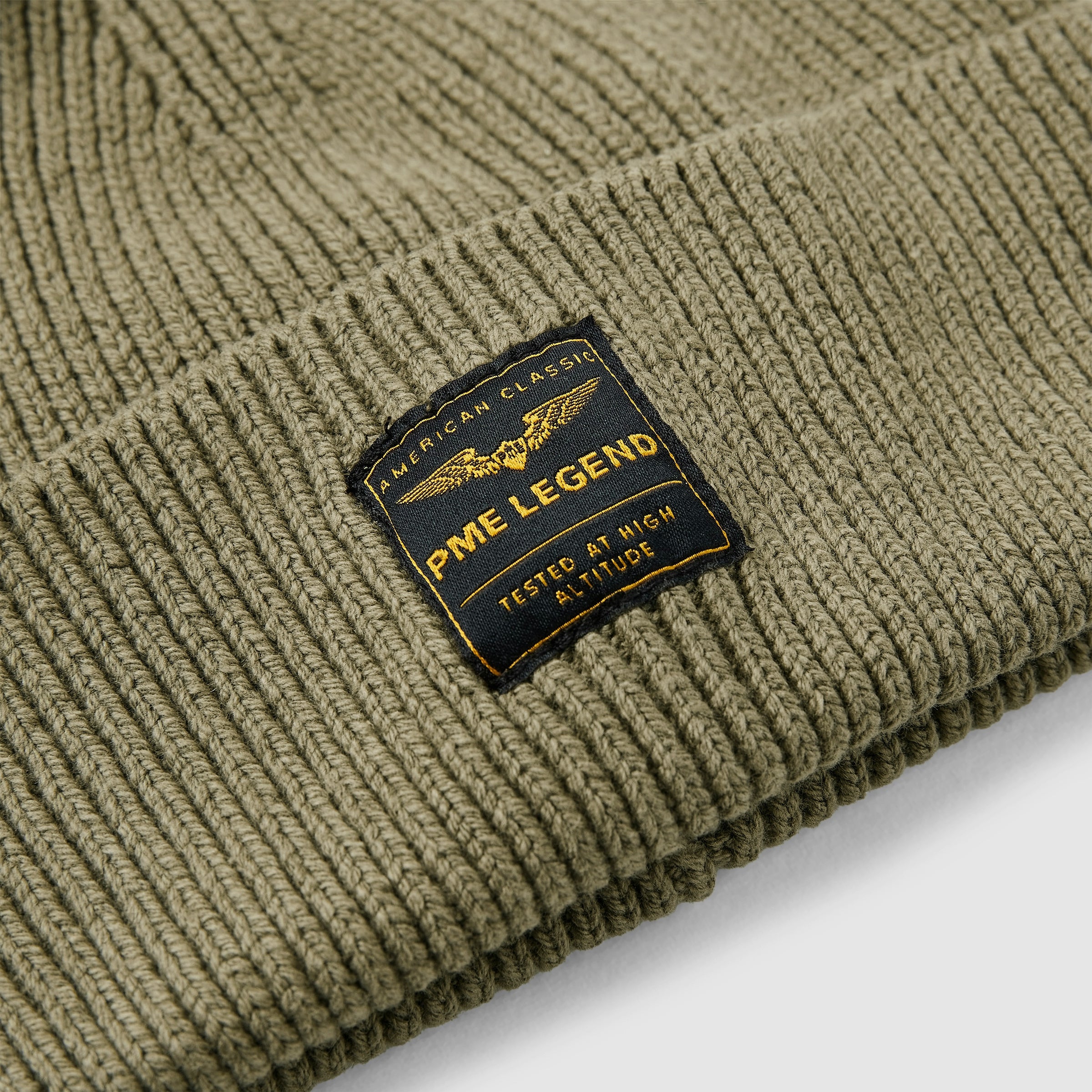 Strickmütze aus Baumwollmix - 6389-Dusky Green - Khaki