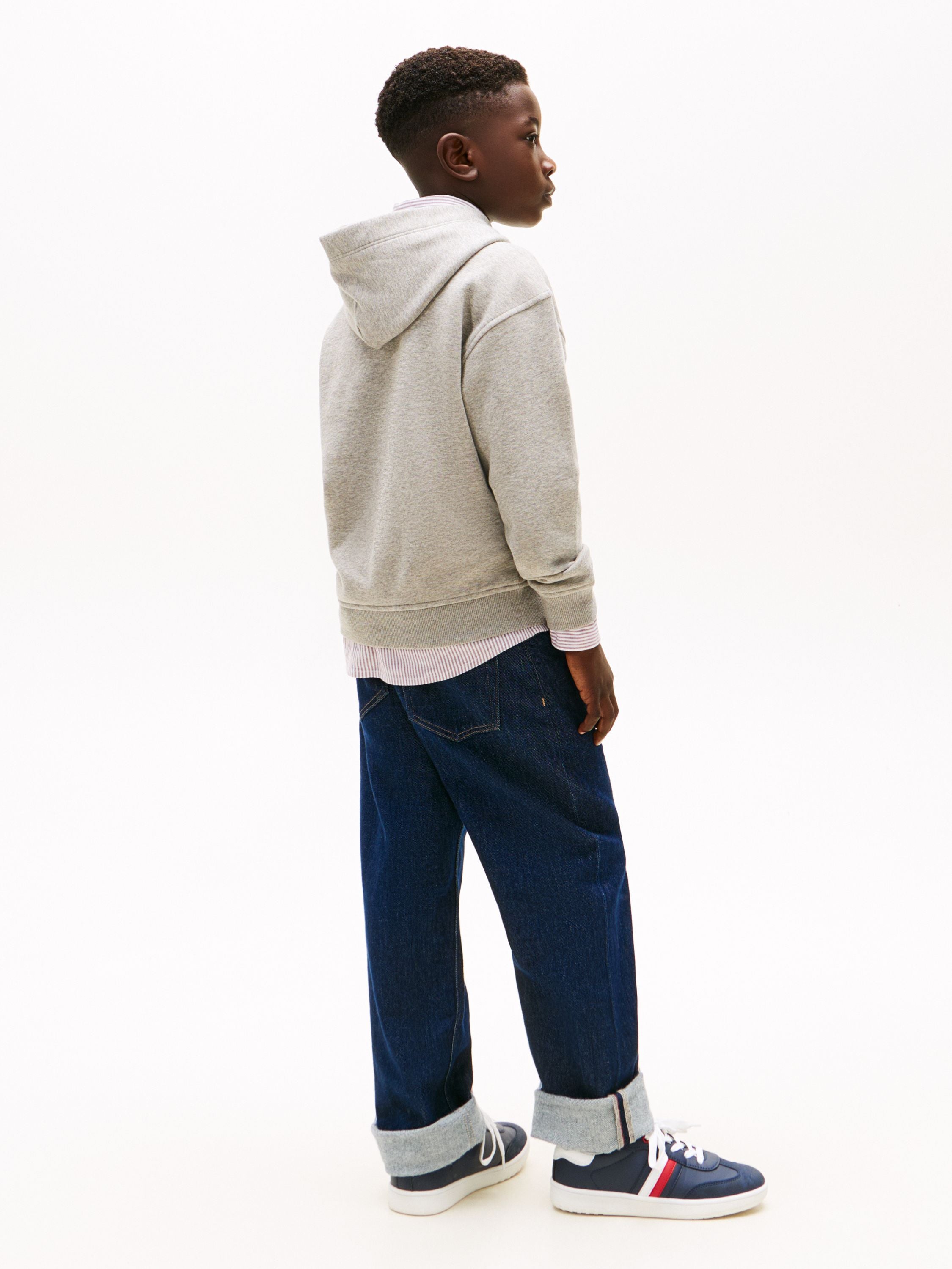 Sweathoodie aus Baumwollmix - A1G-GREY - Grau