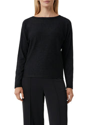 Strickpullover aus Viskosemix - 9999-GREY/BLACK - Schwarz