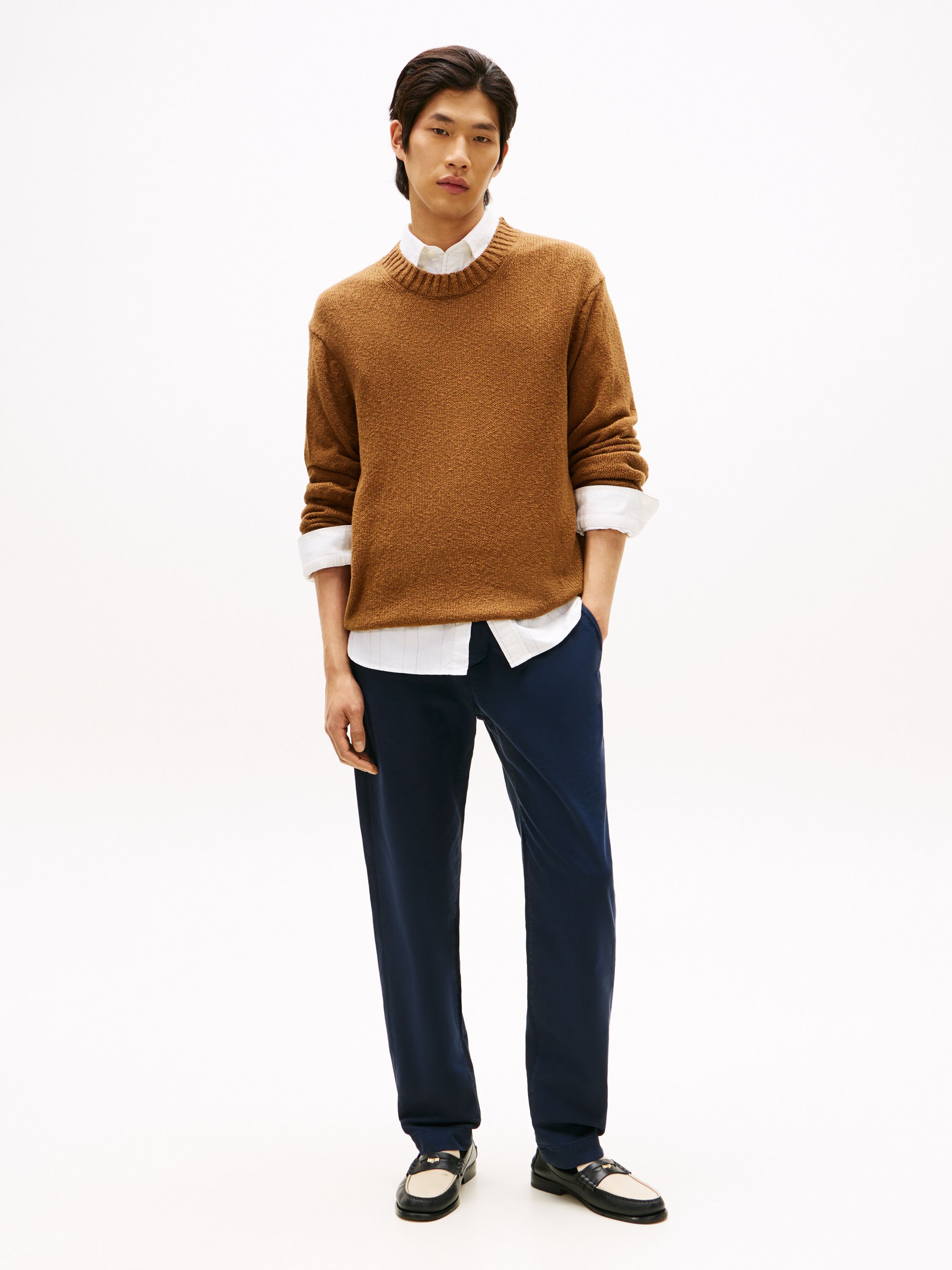 Strickpullover aus Baumwolle - GWP-BROWN - Braun