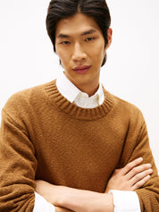 Strickpullover aus Baumwolle - GWP-BROWN - Braun