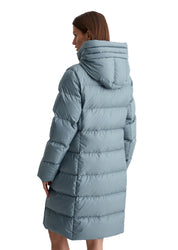 Daunenmantel mit Kapuze - 4742-Slate Blue - Blau