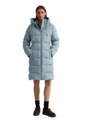 Daunenmantel mit Kapuze - 4742-Slate Blue - Blau
