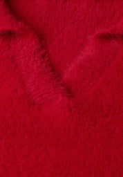 Pullover aus Federgarn - 16865-racing red - Rot