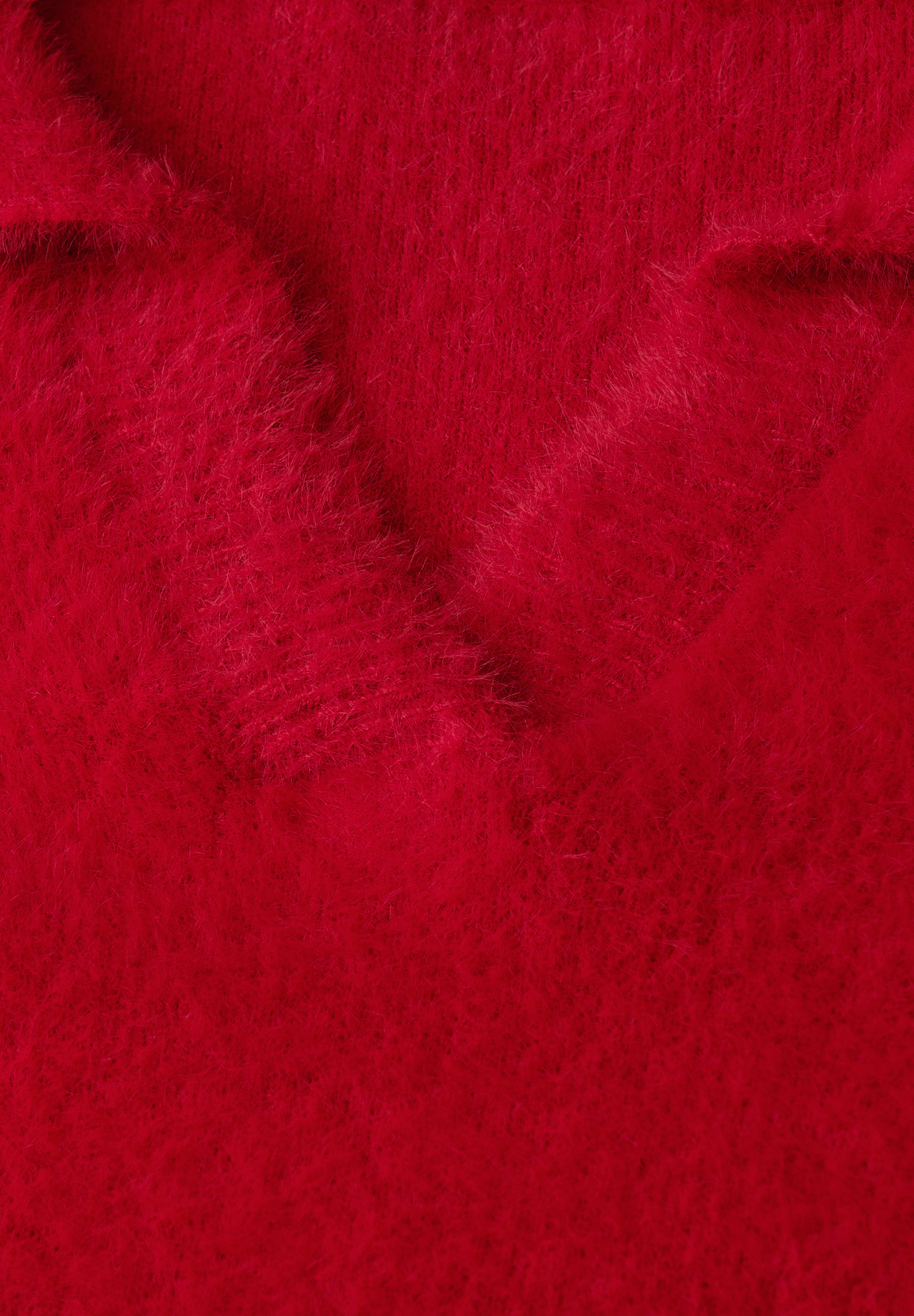 Pullover aus Federgarn - 16865-racing red - Rot