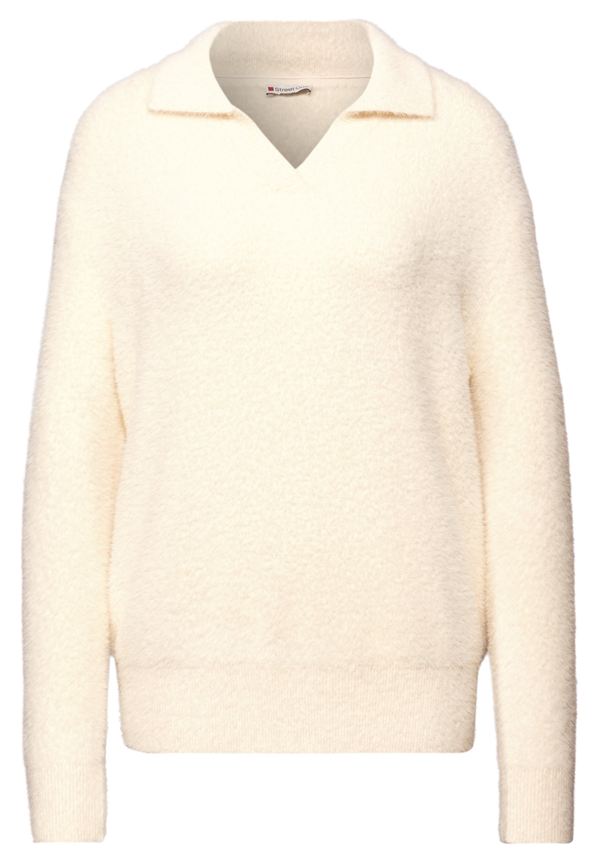 Pullover aus Federgarn - 16351-soft beige - Creme