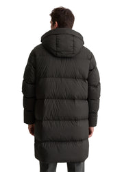 Daunenmantel mit Kapuze - 990-black - Schwarz