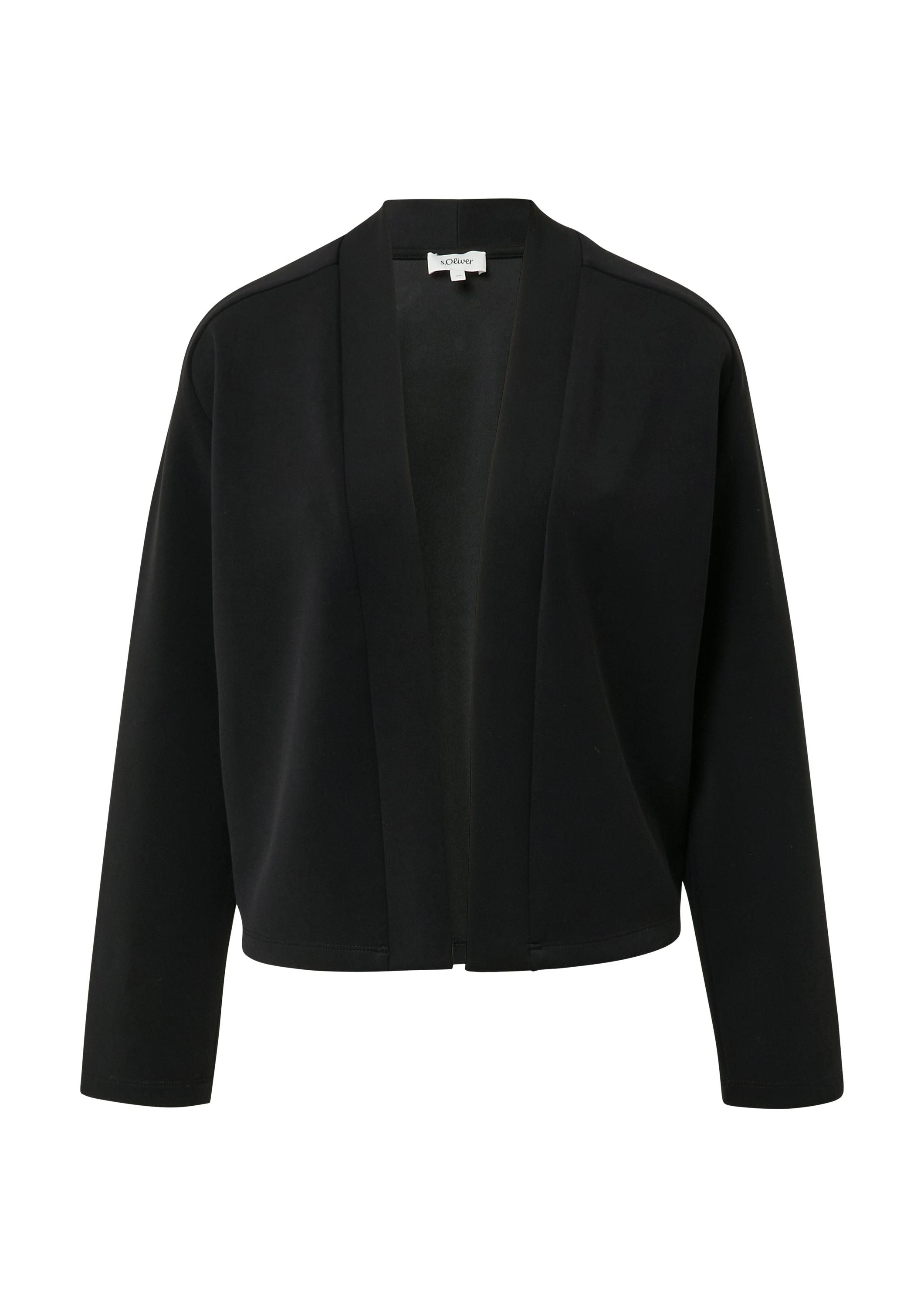 Sweatshirtjacke Relaxed Fit - 9999-GREY/BLACK - Schwarz