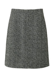 Bleistiftrock aus Bouclé - 9999-GREY/BLACK - Schwarz | Weiß