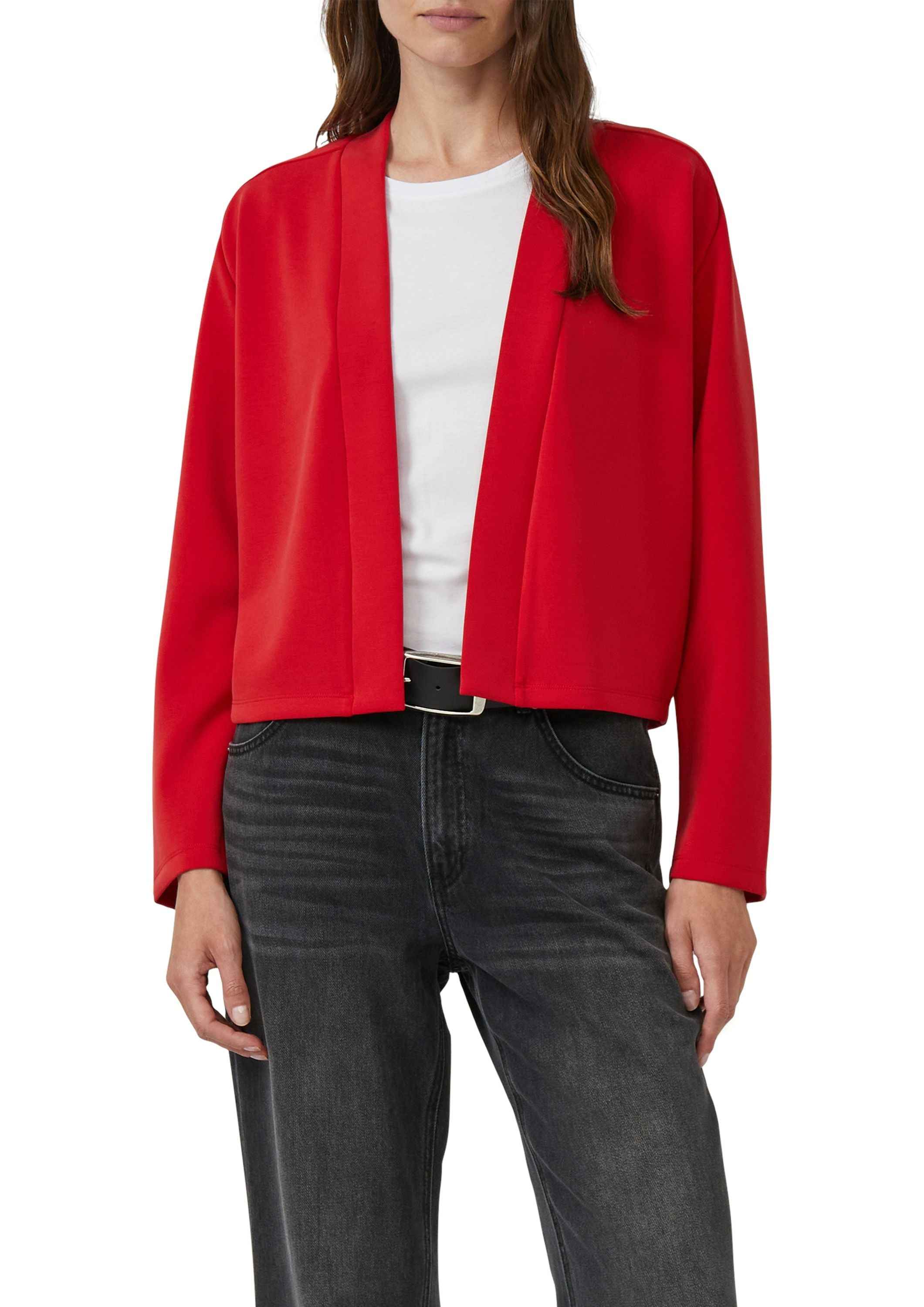 Sweatshirtjacke Relaxed Fit - 3384-RED - Rot