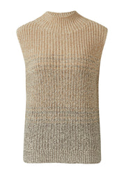 Strick-Pullunder aus Baumwollmix - 84X5-BROWN - Beige