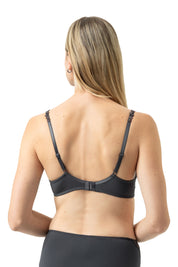 Bi-Stretch-BH mit Spitze - 515-thunder grey - Grau