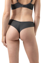 String mit Spitze - 515-thunder grey - Grau