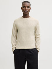 Strickpullover aus Wolle - Silver Lining/MELANGE - Beige