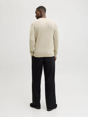 Strickpullover aus Wolle - Silver Lining/MELANGE - Beige