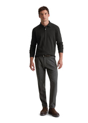 Poloshirt aus Baumwolle - 990-black - Schwarz