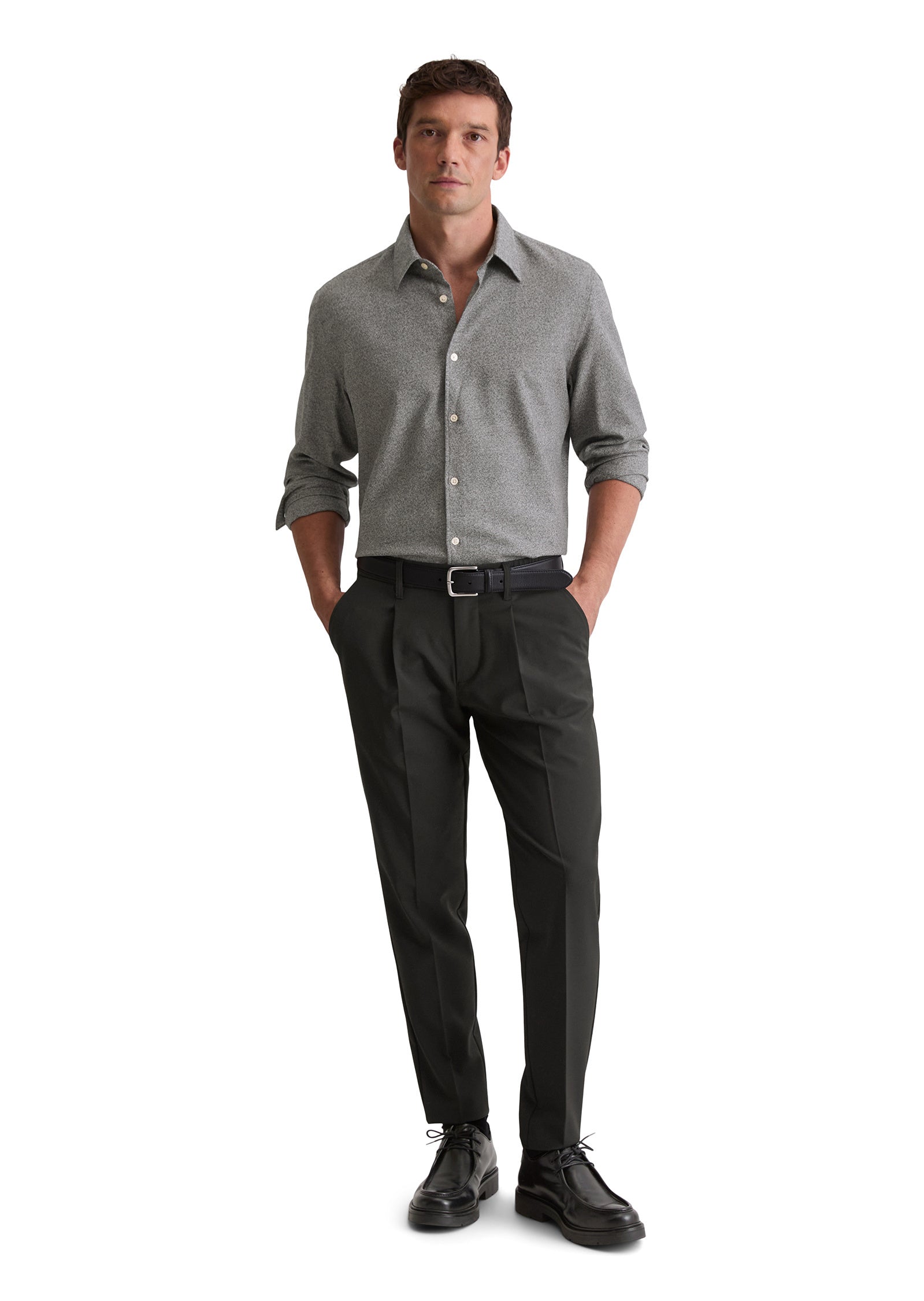 Freizeithemd Regular Fit - O91-multi/black - Grau