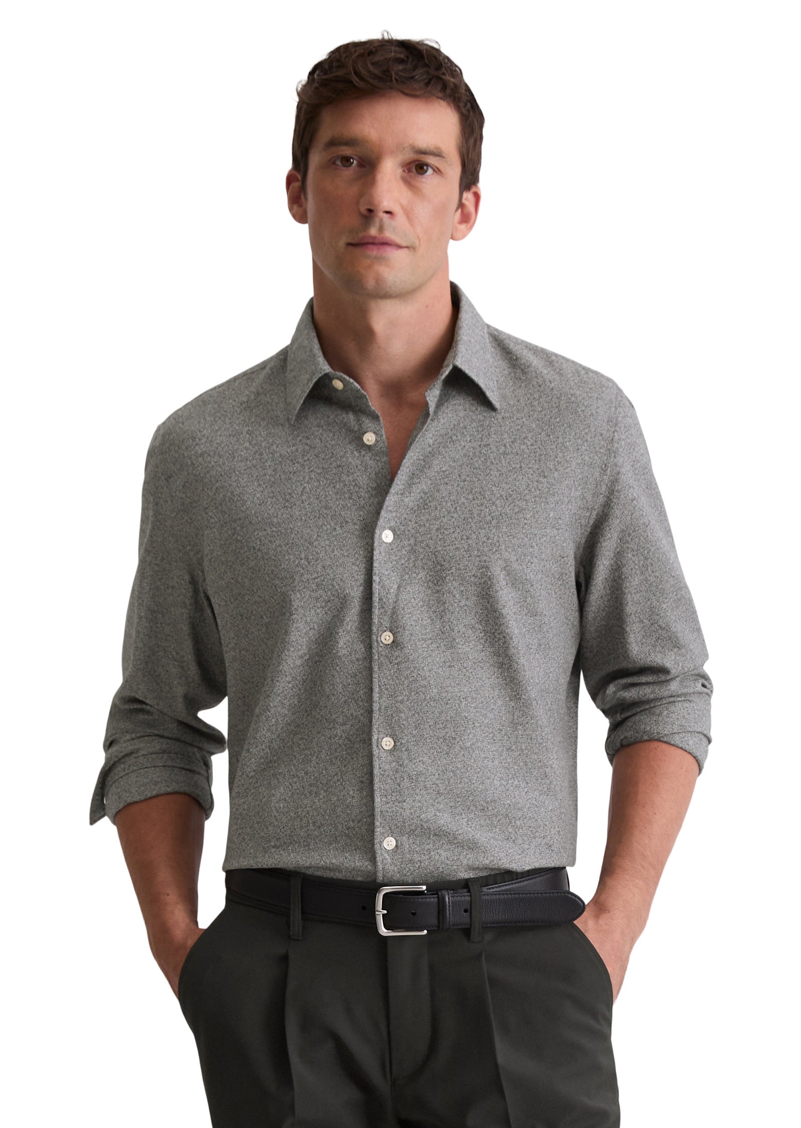 Freizeithemd Regular Fit - O91-multi/black - Grau