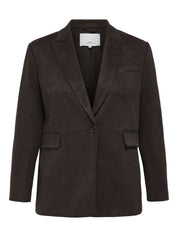 Blazer mit Pattentaschen - Black Coffee - Braun