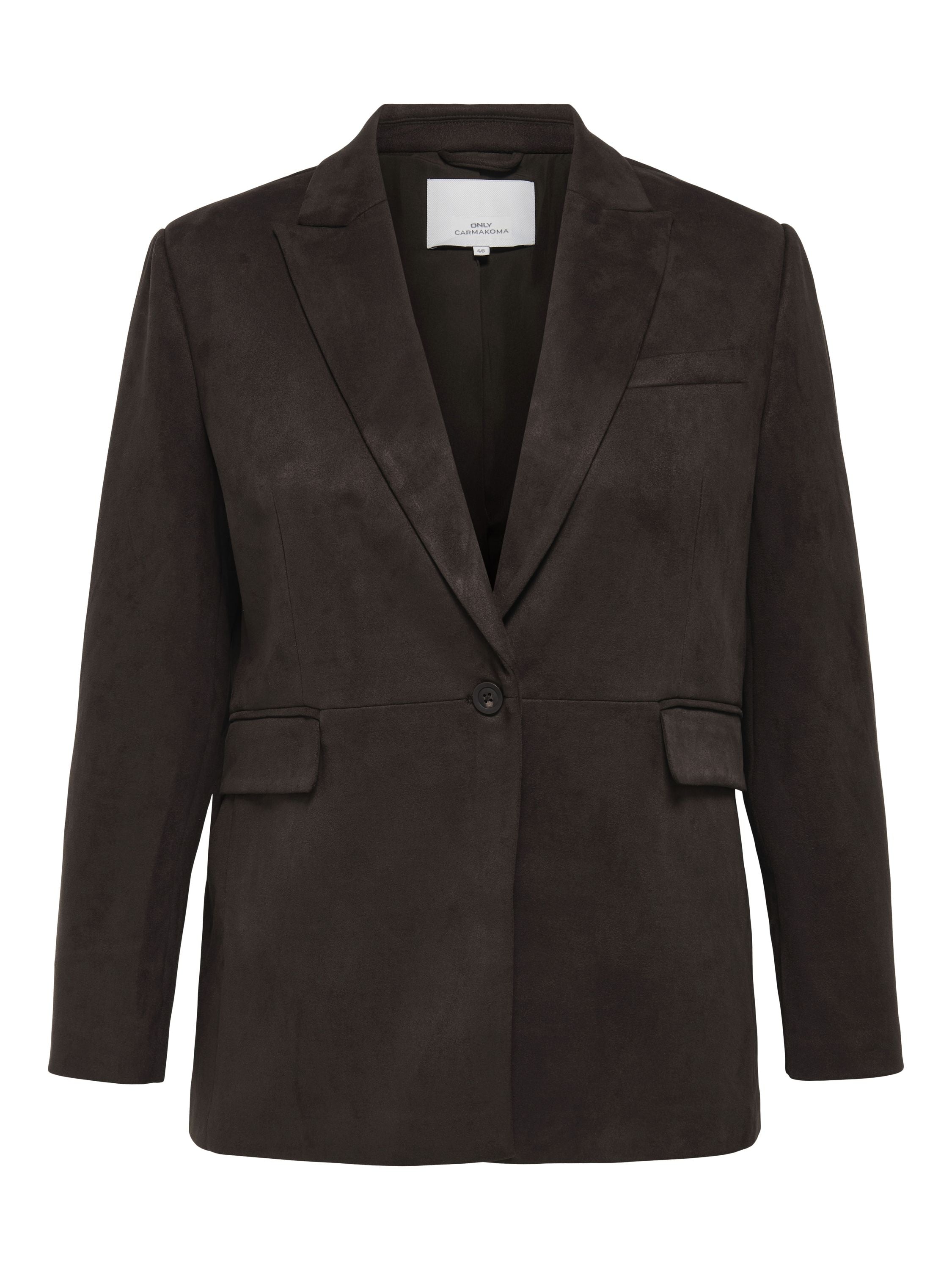 Blazer mit Pattentaschen - Black Coffee - Braun